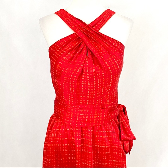 White House Black Market Criss Cross Halter Dress - Picture 2 of 15